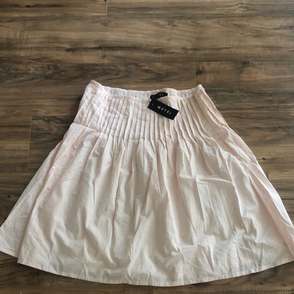 Motel Rocks Light Pink A-Line Skirt